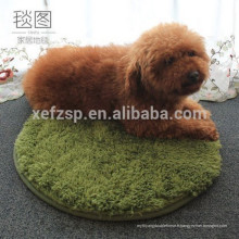round shaggy microfibre cheveux longs tapis de chien en gros